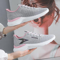 Zapatos de malla sólida para mujer 2025 transpirables con punta redonda, zapatillas deportivas tejidas por inyección - details 2