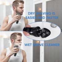 Afeitadora Eléctrica Impermeable para Hombre, Con Pantalla LCD, Máquina De Afeitar Con cortasillas desmontable - details 5