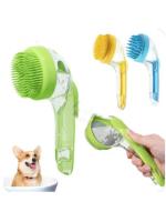 Cepillo de Baño para Mascotas de Silicona Suave Mascarilla de Ducha Larga para Perros y Gatos - details 0