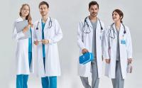 Bata de Laboratorio Hombre Mujer, Bata Médica Algodón Poliéster Bata Blanca Manga Larga Bata Laboratorio Disfraz Doctora para Estudiantes Escuela Laboratorio de Ciencia Enfermera - details 1