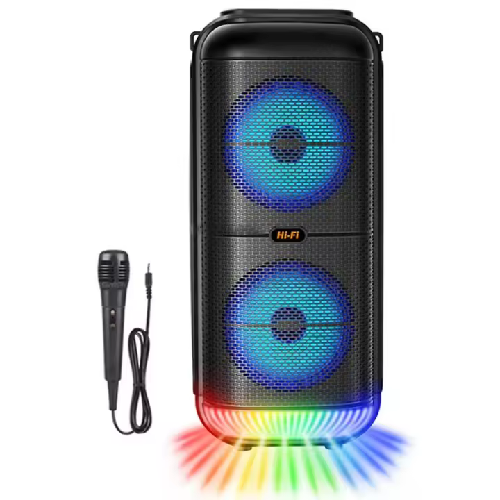 Altavoz Bluetooth de 1200W de Gran Tamaño Subwoofer de Doble Cuerno Portátil para Exteriores - 1