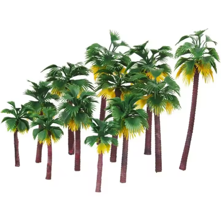 Modelos Miniaturas de Palmera 12 Piezas de Diseño Artificial de Paisaje para Bricolaje - 1