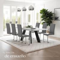 Juego de Sillas de Terciopelo Sillas de Comedor Ergonómicas Versátiles - details 64