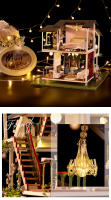 Muñeca de Casa de Jardín Monet Grande Nueva DIY Modelo de Madera Muebles Mini Figura de Acción Manual 3D Juguete para Niños - details 13