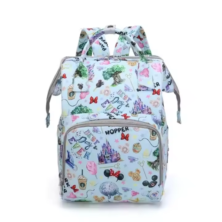 Mamá nueva mochila multifuncional grande pañal madre y bolsa - 1