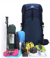 Mochila de escalada para acampar con cubierta para lluvia, gran capacidad, deportes al aire libre, senderismo, montañismo, paquete de hidratación - details 6