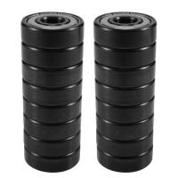 Rodamientos híbridos de cerámica para patinete, piezas de 6 bolas blancas para monopatín, de 8x22x7mm, 16 ABEC-11, ZrO2, 608 - details 0