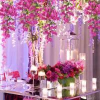Bougainvillea Multicolor, flor Artificial, accesorios DIY, enredadera Floral realista, pétalos de seda, hojas verdes, flor falsa - details 14