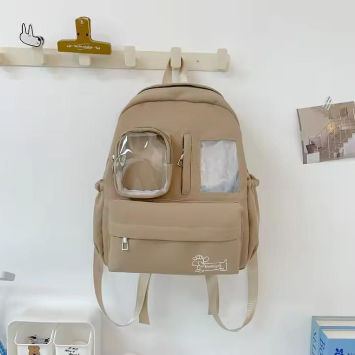 Mochilas de Nylon para Bebés y Estudiantes Gran Capacidad, Transparentes, Dulces y Frescas - 1