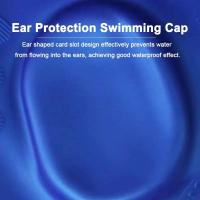 Gorro de Natación Impermeable Protección de Orejas de Alta Elasticidad Gorra de Buceo de Silicona Grande para una Mayor Comodidad Y Durabilidad - details 2