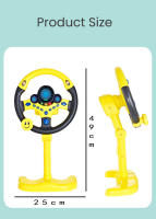Volante de simulación eléctrica para niños, juguete educativo con luz y sonido, copiloto, coche para niños, juguete Vocal - details 4