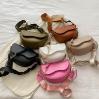 Bolso de hombro con doble correa para mujer, bolso cruzado de cuero PU versátil, moda informal de Color sólido - details 25