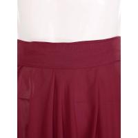 Faldas largas transparentes para mujer, faldas latino Tango salón baile Flamenco lírico, falda dobladillo ancho cintura alta de - details 24
