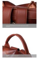 Mochila antirobo para Viajes de Ocio de Mujeres, mochila de viaje de Cuero Blanda Pu de Mujeres, Bolsa simple de gran capacidad - details 34