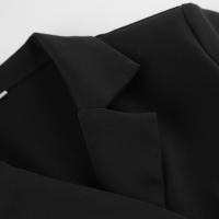 Vestido negro estilo traje diseño de viaje sentido elegante falda corta de moda para mujer - details 12