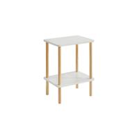 Mesa Auxiliar de 3 Niveles,Extremo del Sofá,Mesita de Noche de Estilo Industrial,Estructura de Acero Resistente,para Pasillo,Sala de Estar, Dormitorio,39 x 30 x 59cm, Negro - details 9