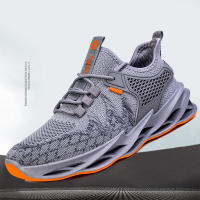 Zapatillas de moda de los hombres transpirables delgada tendencia de malla zapatos deportivos para correr Casual zapatos de hoja de fondo suave - details 1