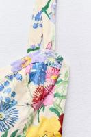 BUNO-Vestido de verano sin mangas para mujer, traje elegante con estampado dulce, tirantes, espalda descubierta, patchwork, playa y vacaciones - details 3