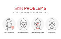 Cuidado de la cara Agua de rosas Piel nutritiva Mejora la opacidad Tónico facial antienvejecimiento Damasco Productos coreanos para el cuidado de la piel 100 ml - details 3