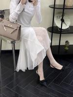 Stiletto tacones altos bolsa francesa cabeza sandalias zapatos de hadas nuevo temperamento arco puntiagudo solo zapatos - details 46