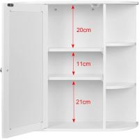 Cocina Mueble Colgante Espejo Mueble para Pared Estante Mueble Joyero Mara 6 Estantes - details 6