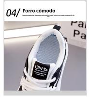 Nuevos Zapatos Deportivos Y De Ocio, Zapatos Blancos Versátiles De Suela Gruesa - details 6