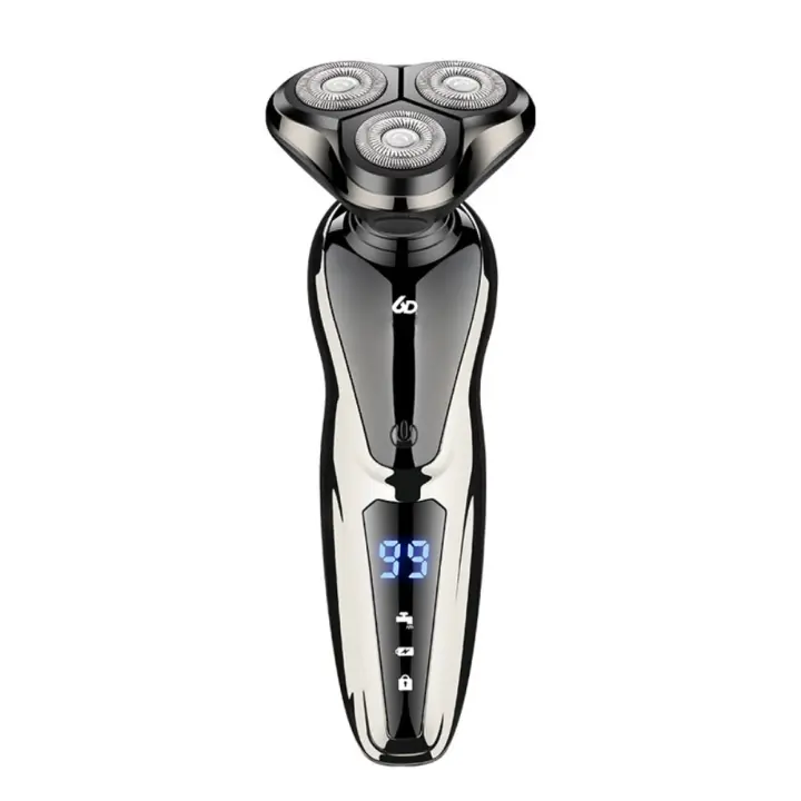 Afeitadora Eléctrica 3 en 1 Rotativa Recargable para Hombres Seca y Húmeda - 1