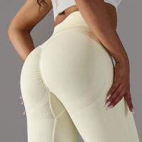 Leggings de yoga sin costuras para mujer, ropa deportiva de entrenamiento, pantalones deportivos de cintura alta - details 41