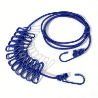Tendedero de viaje portátil elástico ajustable: tendedero retráctil para ropa de acampada con 12 clips para uso en interiores y exteriores - details 9
