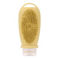 Botella recargable de silicona para viaje, cepillo de limpieza Facial, botellas portátiles para champú, loción, cosméticos, contenedor de viaje A - details 0