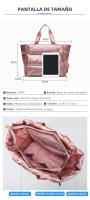 Bolso deportivo impermeable para mujer, bolsa de hombro para gimnasio, natación, Yoga, esterilla, viaje de fin de semana - details 1