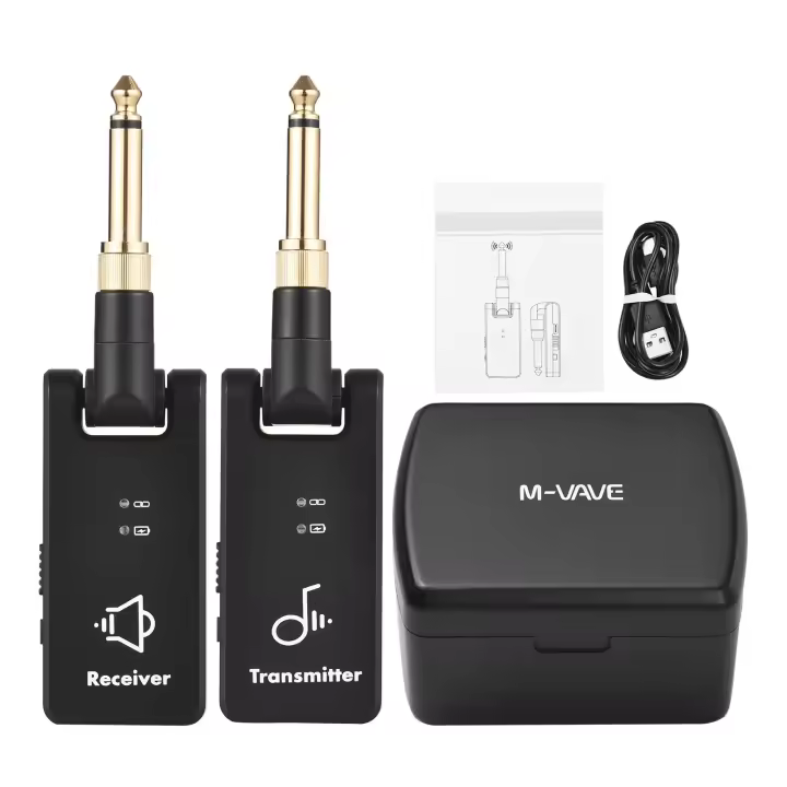 De Transmisor Sistema Receptor Inalámbrico Para Guitarra M-VAVE WP-8 2,4G 4 Canales Recargable Accesorio De ZP - 1