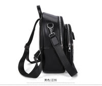 Mochila pequeña de cuero negro para niñas, bolso de hombro pequeño rosa para teléfono móvil, mini mochila informal - details 22