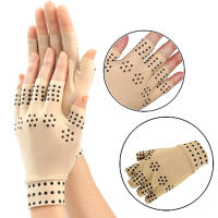 Guantes de compresión para artritis, manoplas magnéticas para terapia de salud sin dedos, soporte deportivo para la muñeca - details 10