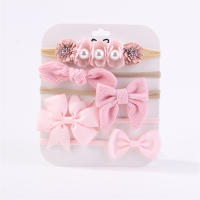 Set De 5 Diademas Elásticos Con Lazo Para Bebé Niña Algodón Nylon Decorativos Con Flores Bonitos Accesorios Para Cabello Para Niñas - details 16