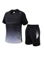 Traje deportivo de ocio de secado rápido para hombre, ropa de fitness transpirable suelta, ropa de entrenamiento de verano - details 6