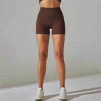 Hamidou-pantalones cortos deportivos para mujer, mallas transpirables de cintura alta para Yoga, correr, ciclismo, entrenamiento, gimnasio, Verano - details 28