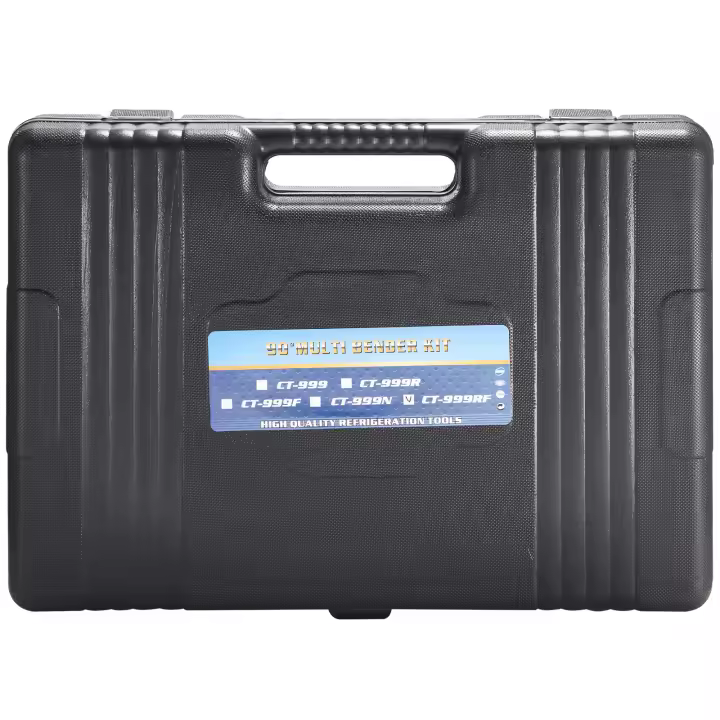 Bendector de Tubos Succebuy Herramienta de Reparación de Refrigeradores de Aire Acondicionado de Metal Duradero 90° de Enfrentamiento/Reversa 7 Troqueles Partes y Accesorios de Herramientas Manuales - 1