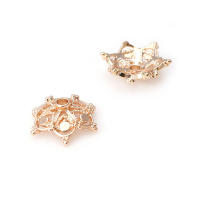 Tapas de Abalorios de Brasso Dorado 18K de Alta Calidad Accesorios de Joyería DIY para Collares y Pendientes - details 18