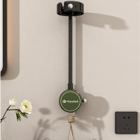Soporte de pared para secador de pelo, organizador giratorio sin perforación, ángulo ajustable, estante para secador de pelo - details 5