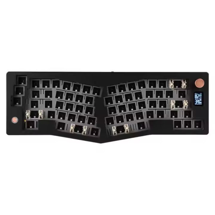 Teclado mecánico trimodo ABM066, Junta ergonómica, Bluetooth a través del Kit de personalización, multifunción, negro - 1