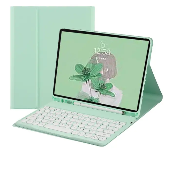 Funda mágica inalámbrica con teclado y ratón para iPad Air 5, 2022, 7. ª y 8. ª generación, 10,2, 10,9, 11, Mini 6, Air 5, 9,7 - 1