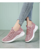 Zapatillas de running ligeras de malla con suela blanda para mujer, zapatillas deportivas informales huecas y transpirables - details 9