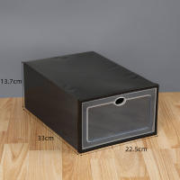 Caja de zapatos transparente casa dormitorio engrosado PP plástico flip zapatos caja de almacenamiento a prueba de polvo zapatos de juego plegable - details 5