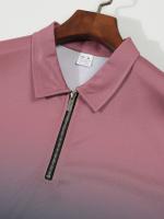 POLO de hombre, gran venta de polos de hombre con estampado de cremallera, rayas de tela plana, camisa POLO. - details 12