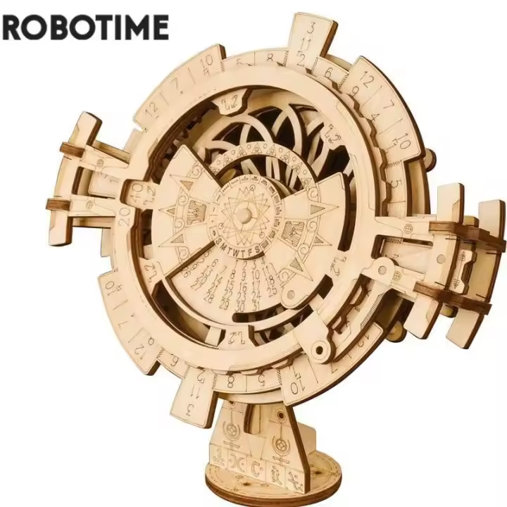 Robotime creativo DIY calendario perpetuo modelo de madera Kits de construcción montaje juguete para regalo para niños adultos Dropshipping LK201 - 1