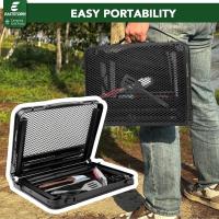 Mesa Plegable, fácil de Guardar, Mesa de Picnic compacta y portátil para Parrilla, Camping al Aire Libre, jardín, Patio, Comedor, Barbacoa, Fiesta, Mercado, 3 pies (Mediana, Plateada) - details 13