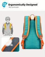 Bolso de Hombro para Deportes al Aire Libre Ultraligero con Gran Capacidad Mochila Plegable Montañismo Paquete Superior Adecuado para Senderismo, Ciclismo, Viajes, Viajes de Negocios, Correr Absorbente de Impactos y Correas Transpirables Almacenamiento - details 5