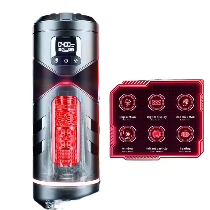 Leten-masturbación masculina con succión automática y calefacción, juguetes sexuales de succión de bolsillo para Vagina, productos para adultos, taza masturbadora para hombre - 1