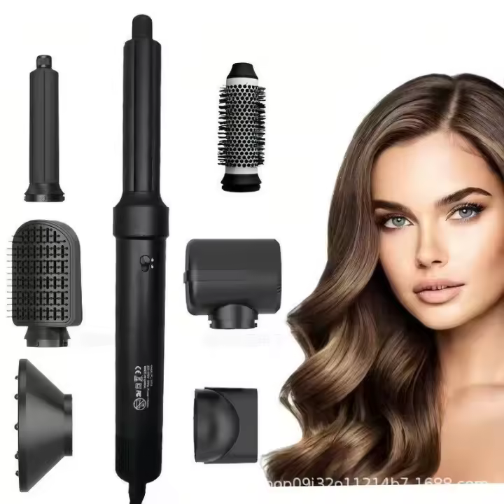 Secador de pelo multifuncional de alta velocidad sin escobillas para reducir silbidos, secador de pelo, secador de pelo todo en uno, se puede cambiar el peine. - 1